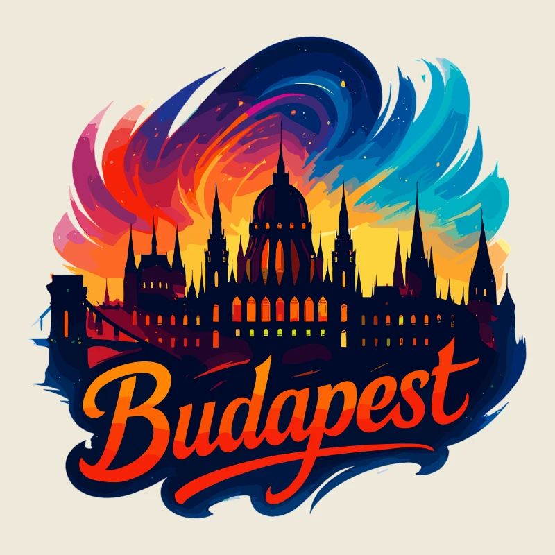 Budapest Capitale Hongrie Silhouette Cadeau