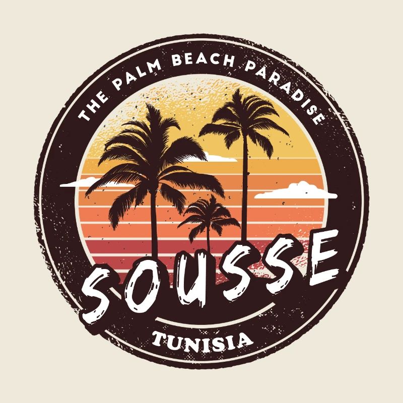 Palmiers de Sousse Vintage Design