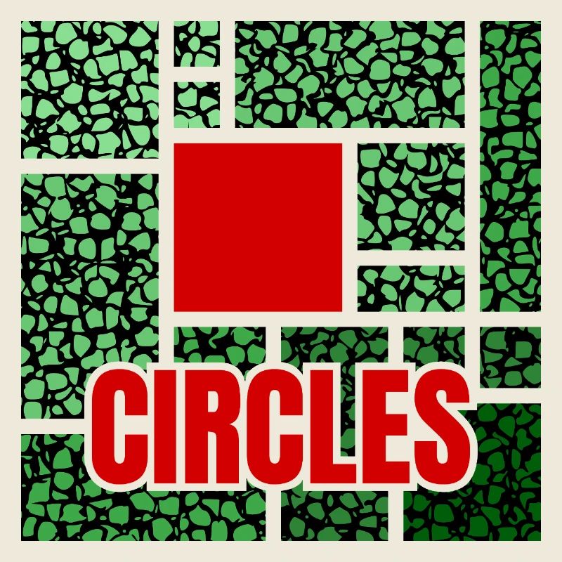 Abstraction tachetée de vert