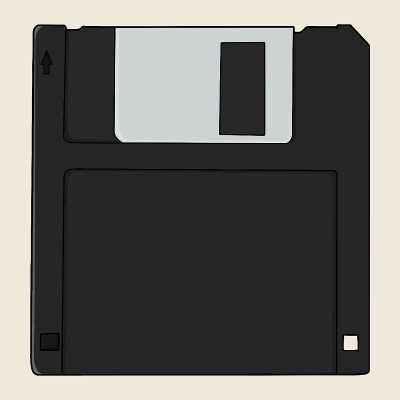 Nostalgic 3½ inch Diskette Retro Floppy Disk