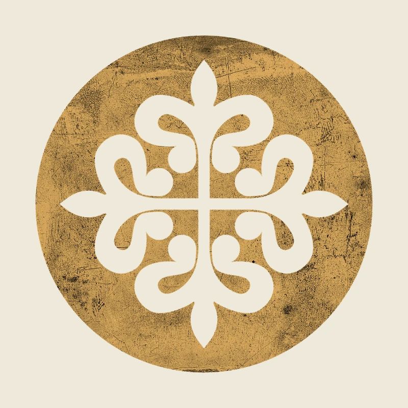 Alcantara Cross in a Golden Circle