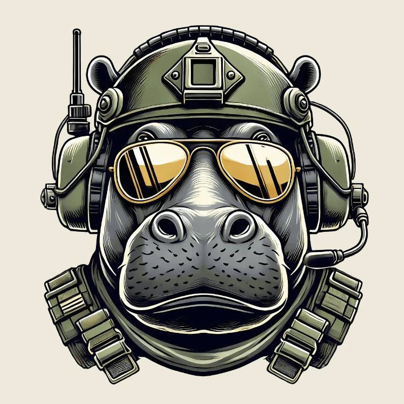 Hippopotame Conception militaire