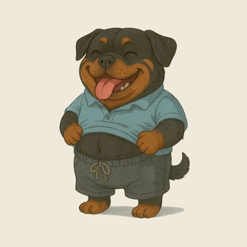 Chilled Rottweiler