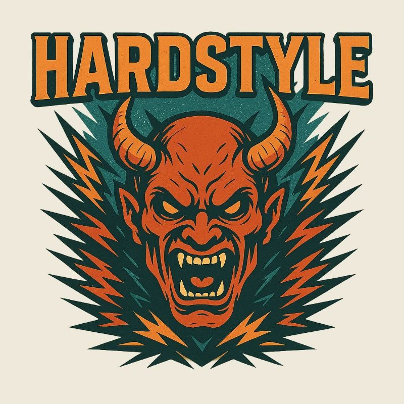 Hardstyle Dämonen Motiv