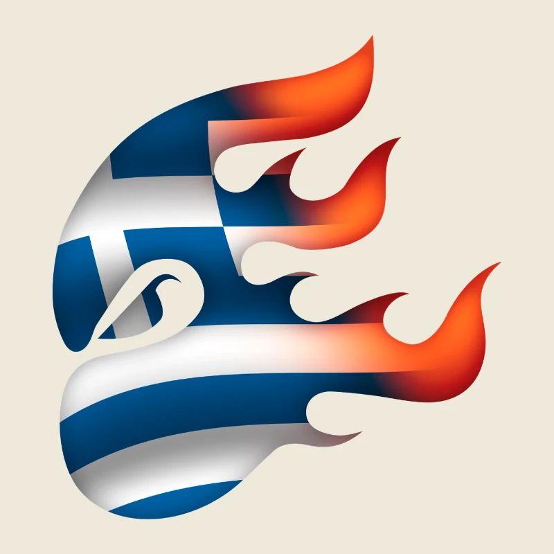 Drapeau de la Grèce - Grèce - Ninja