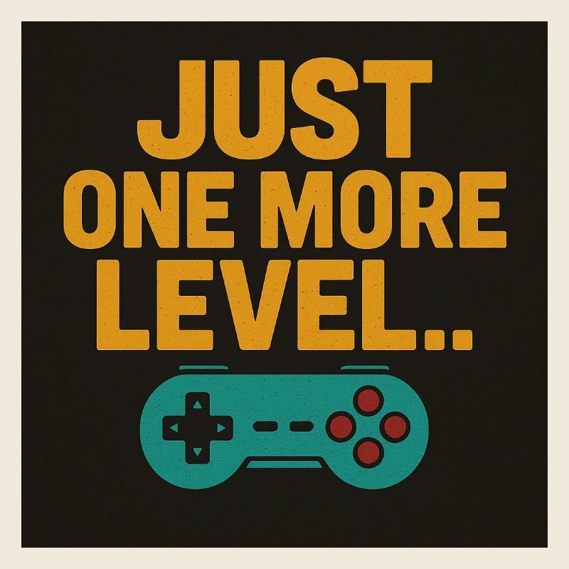 Gaming Motivation Spruch mit Controller