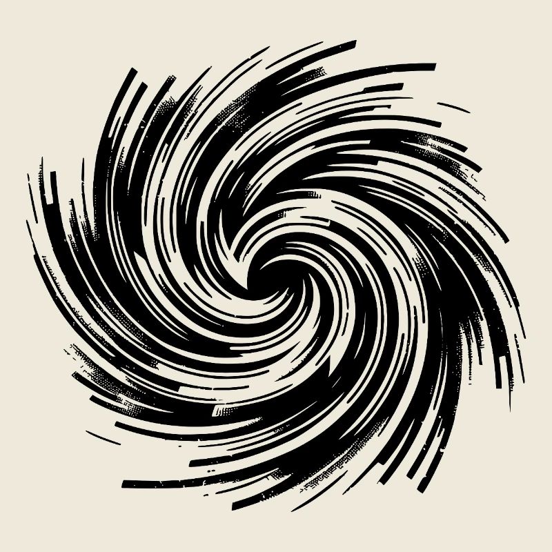 Hypnotic Vortex Black Hole Rotation