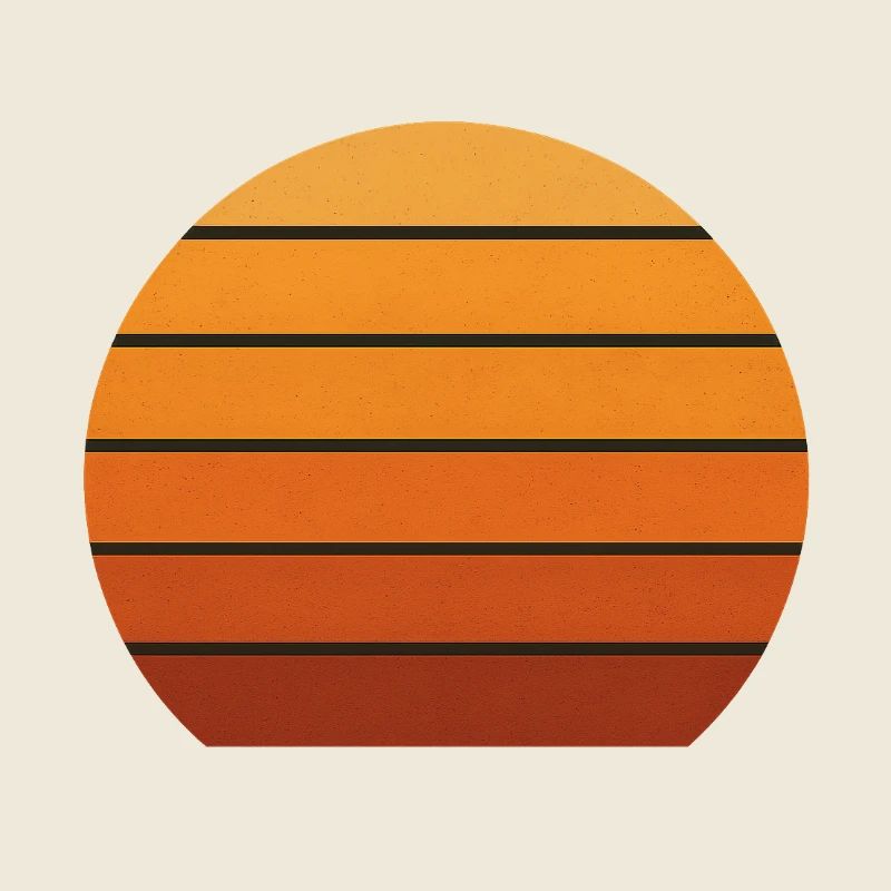 Abstract Sunset Silhouette