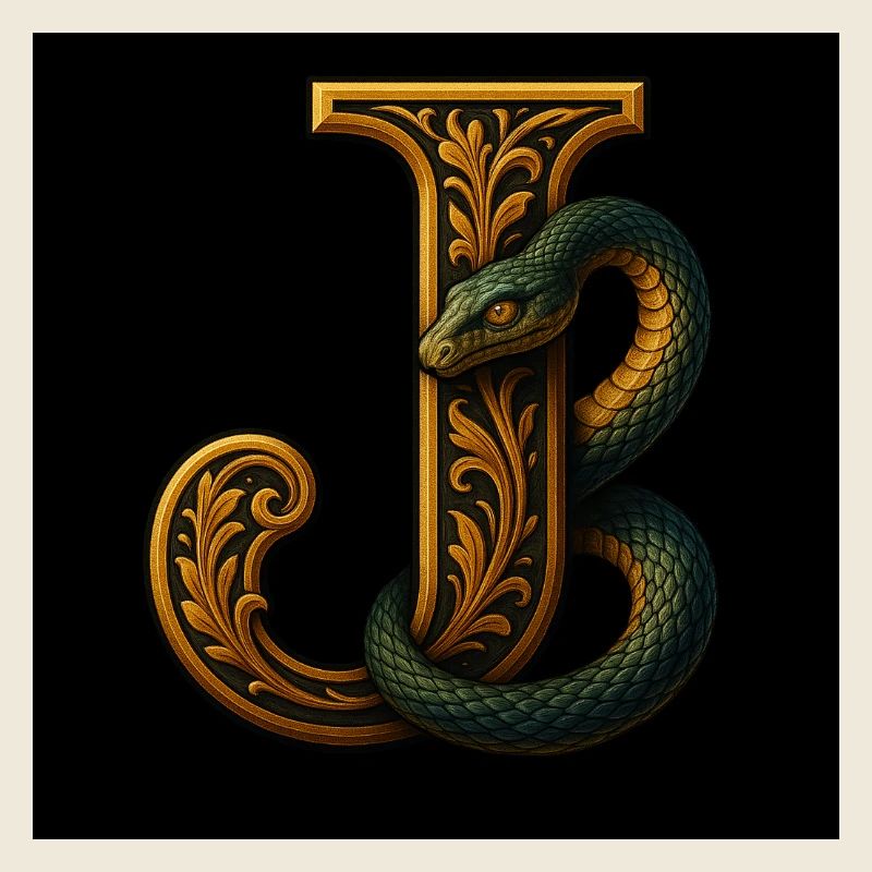 J – Magic Ornament with Basilisk