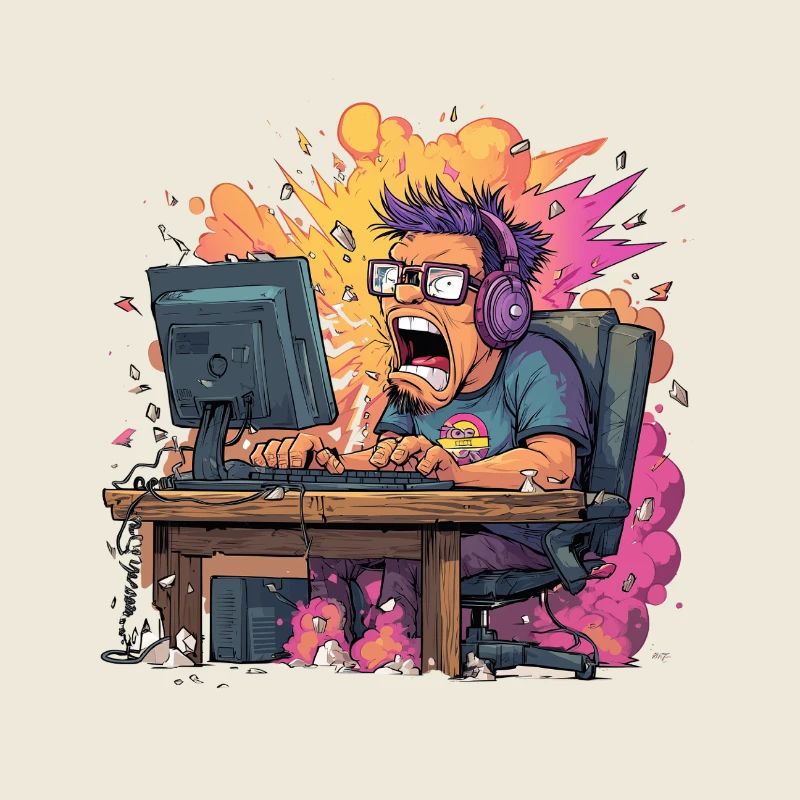 Gaming Rage Explosion – Zocker im Rage Mode