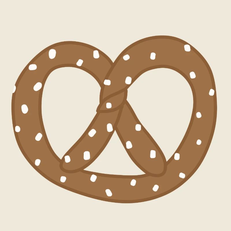 Verspieltes Brezelherz-Design