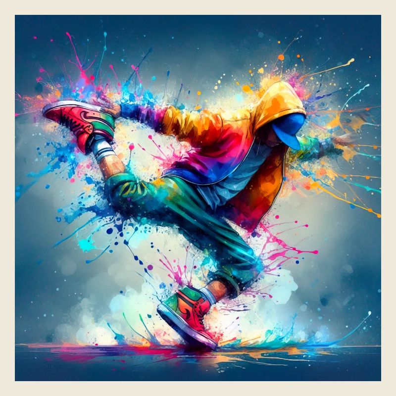 Danse urbaine aux couleurs explosives