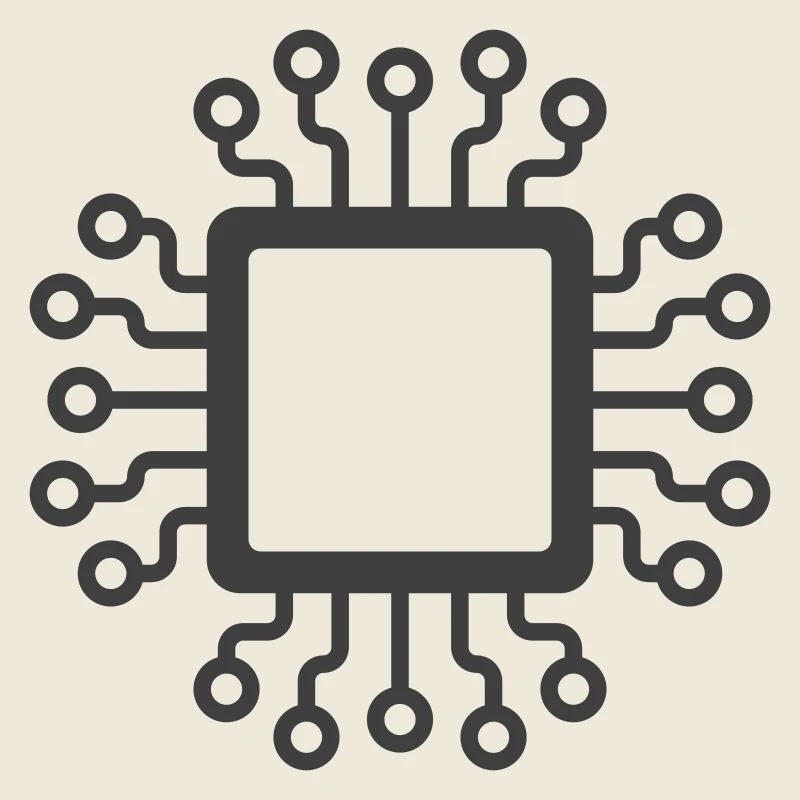 Microchip Circuit Icon Logo