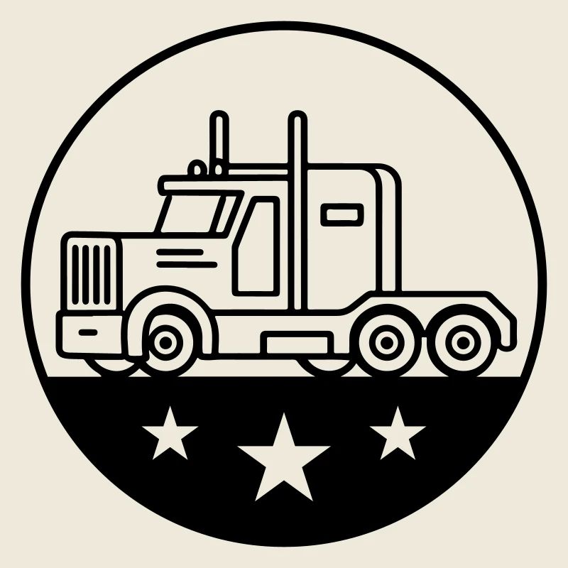 Trucker Lkw Fahrer Logo