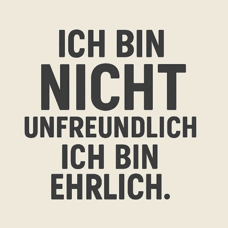 Unfreundlich Ehrlich - Dunkel