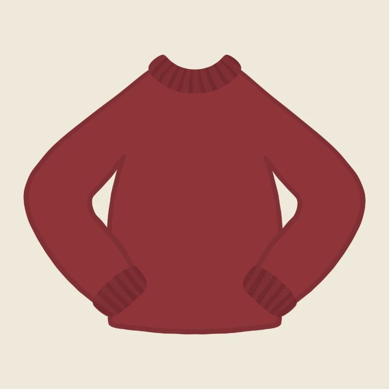 Rust Red Cozy Knit Sweater