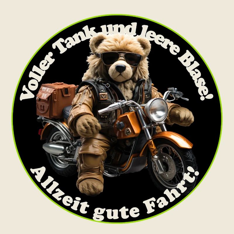 Adventure Teddy on Motorcycle