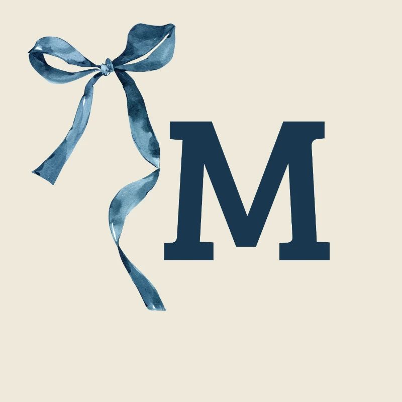 Monogramm m Geschenkidee