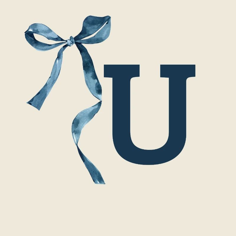 Monogram U Geschenkidee