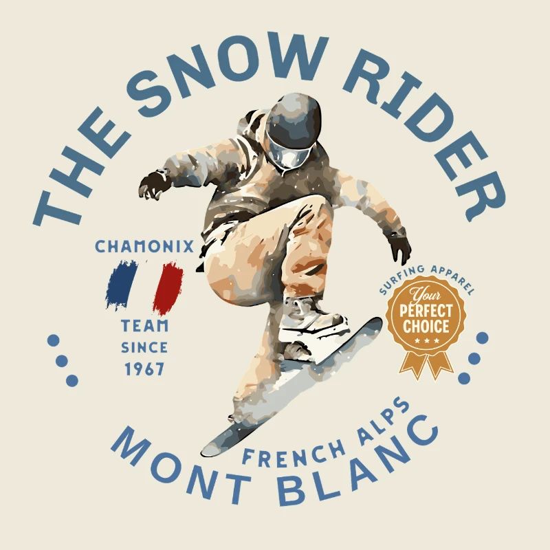 Mont Blanc skier in action in Chamonix