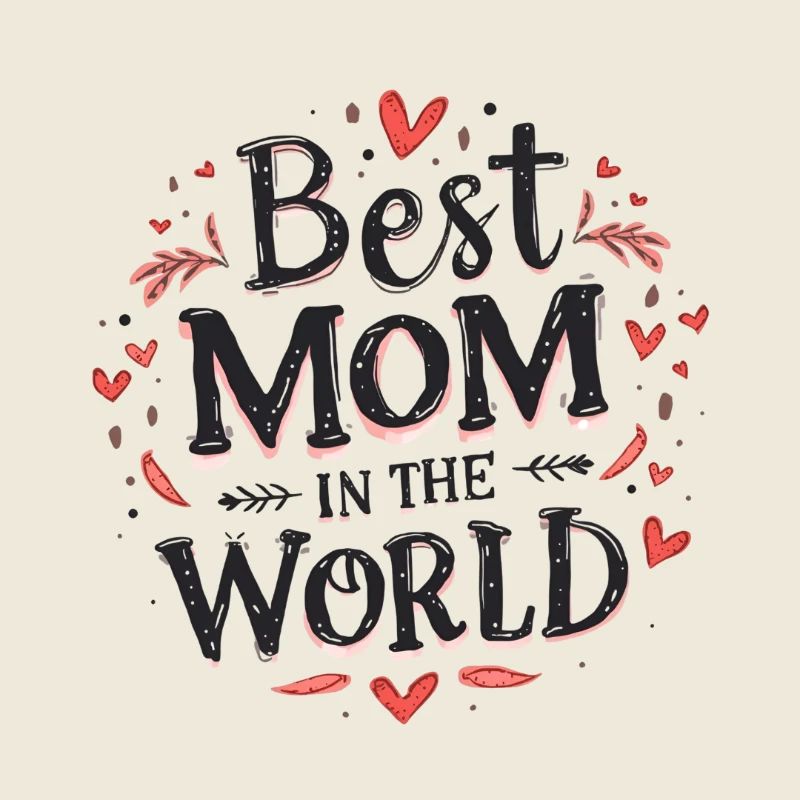 Beste Mama Weltfigur Design