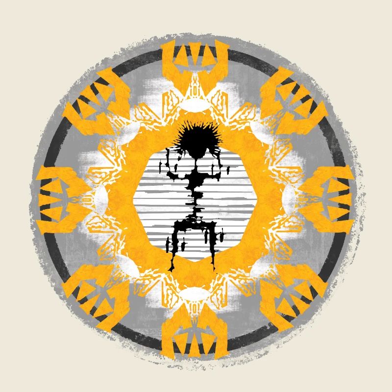 Sun Circle Mandala Contrast