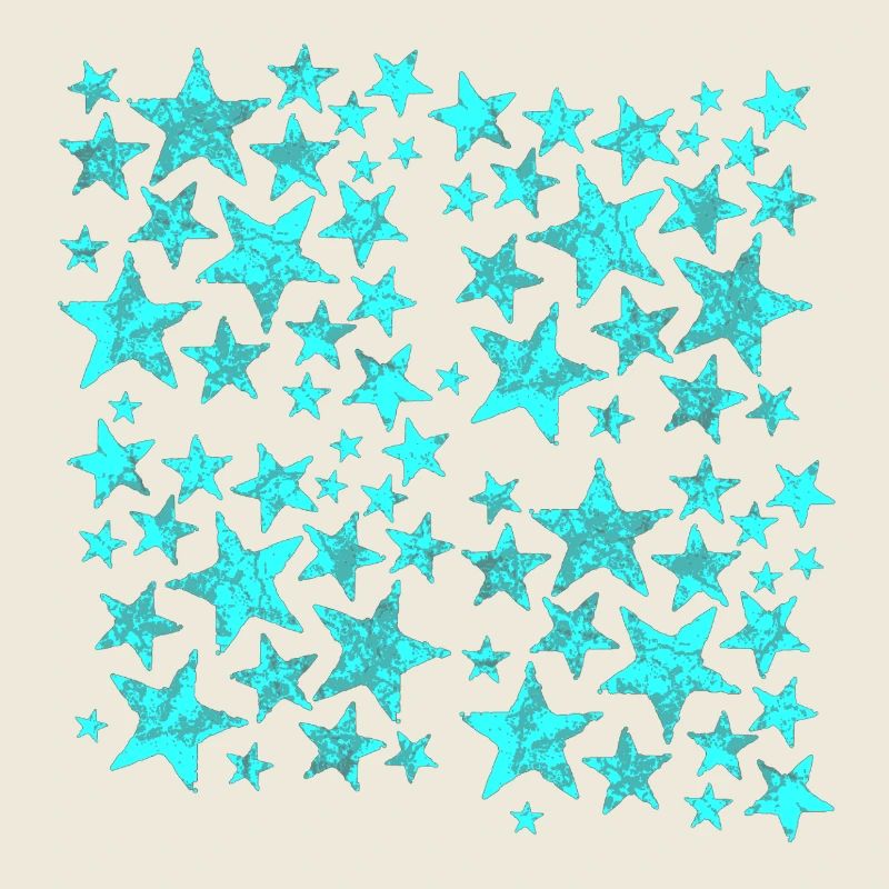 Turquoise Star Pattern