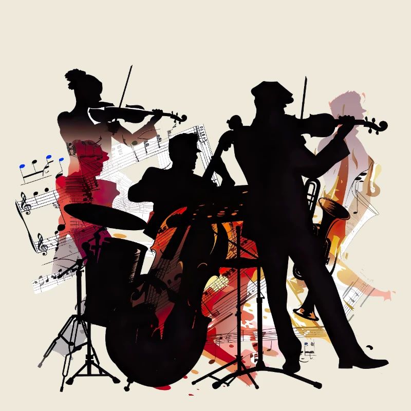 Explosion de couleur de silhouette de gang