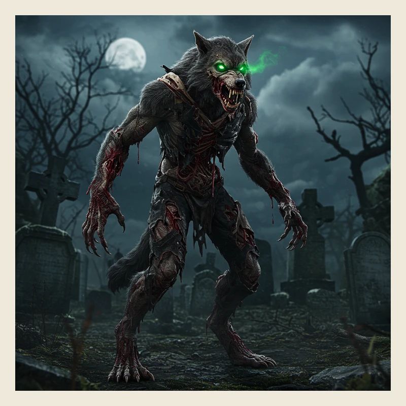 Grimwerewolf Moonlit Night