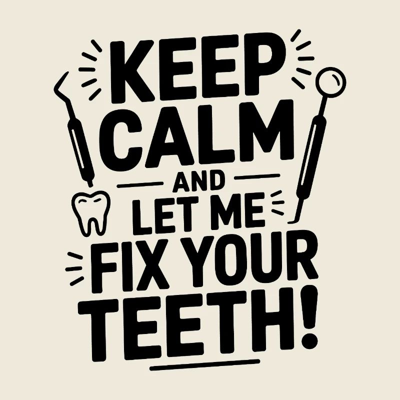 Keep Calm And Let Me Fix Your Teeth Dental 