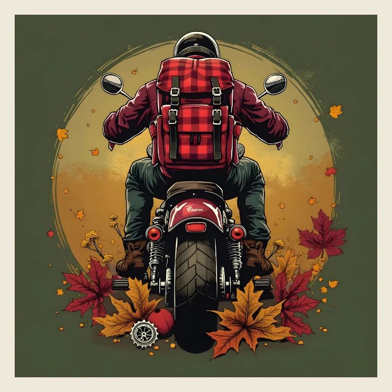 Gingham Backpack + Bike Gear