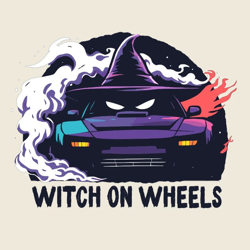 Witch on Wheels Neon Ride