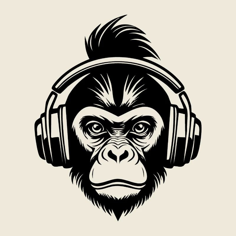 Monkey Head Bass Moment Beat Session Shirt