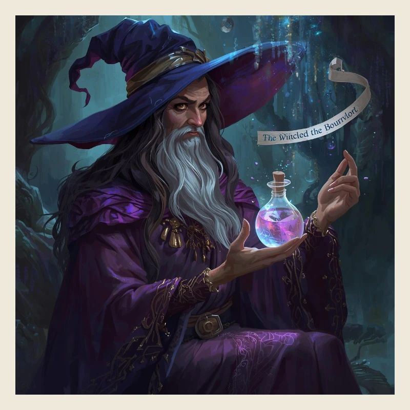 Waldzauberer und Phiole