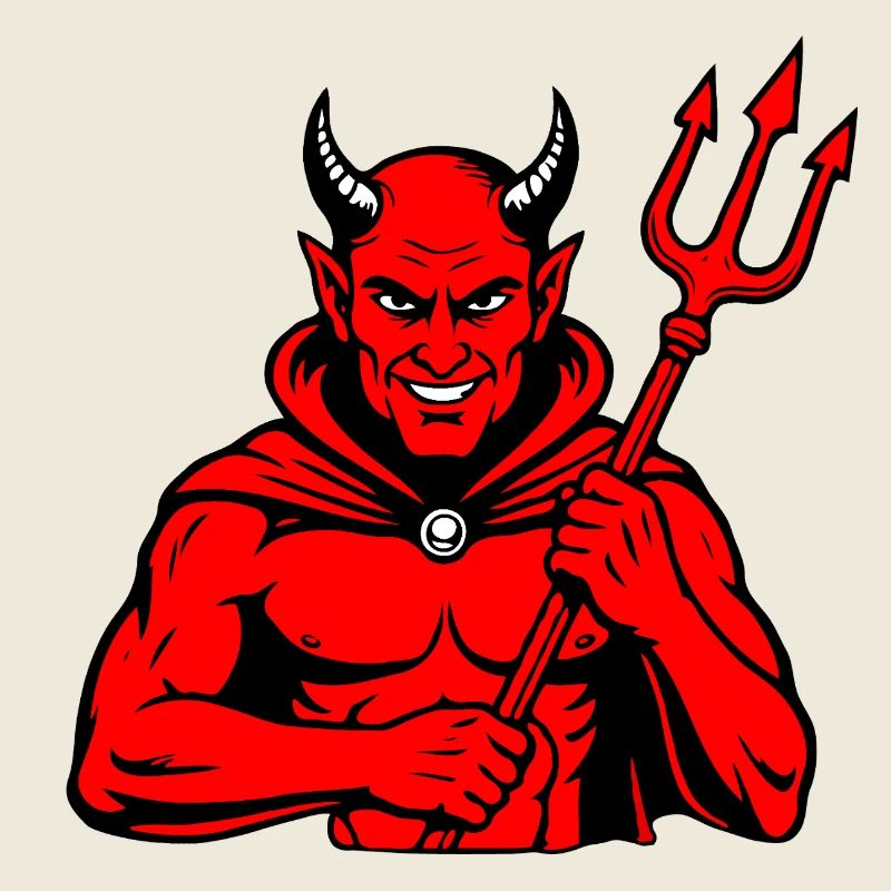 Devil Trident Satan Hell Evil Horns Horror
