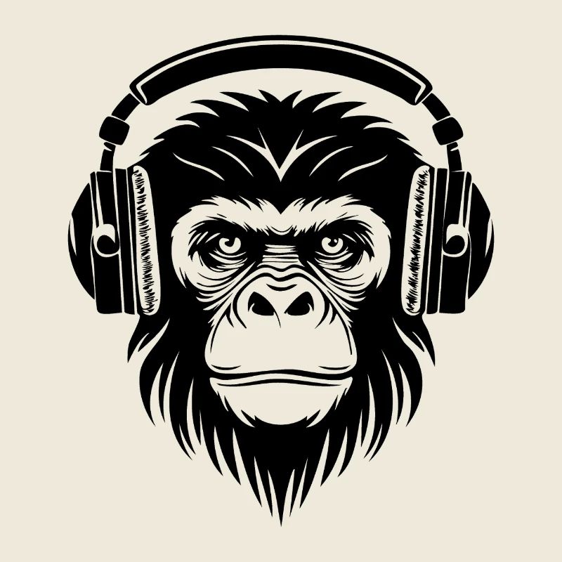 Sketchy Monkey Head Cartoon Vibe Edition Shirt