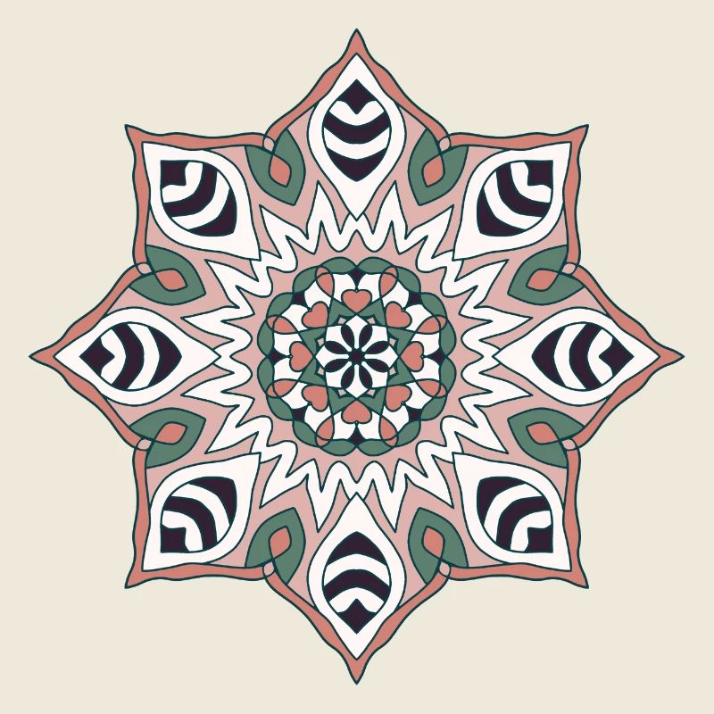 Earth Tone Mandala Pattern