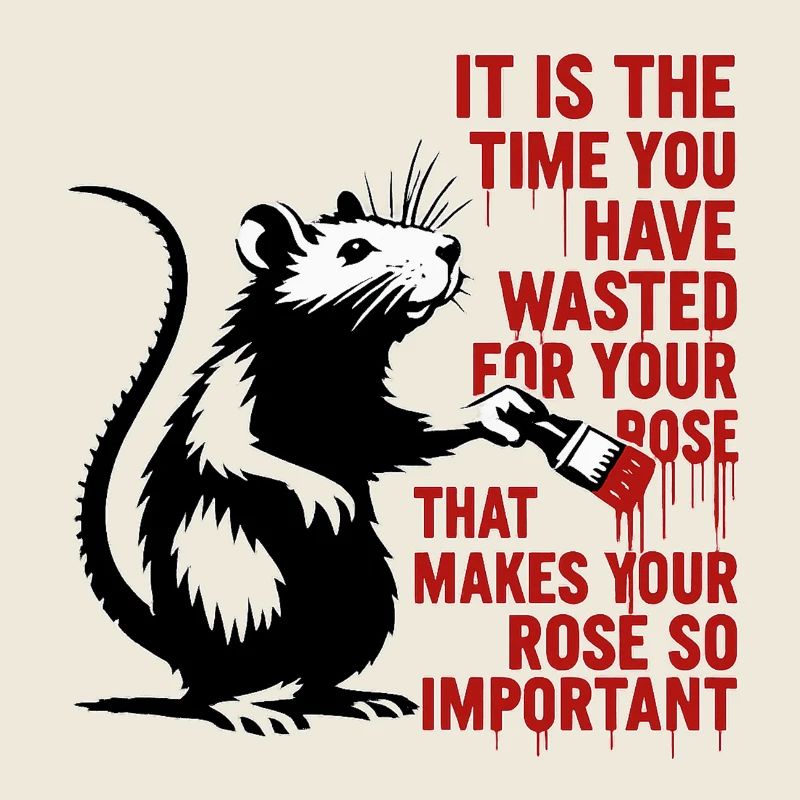 Rat with Brush – Time Shapes Meaning