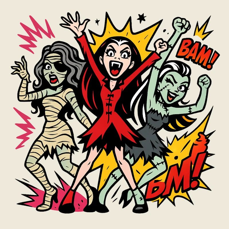 Comic Horror Monster Dance