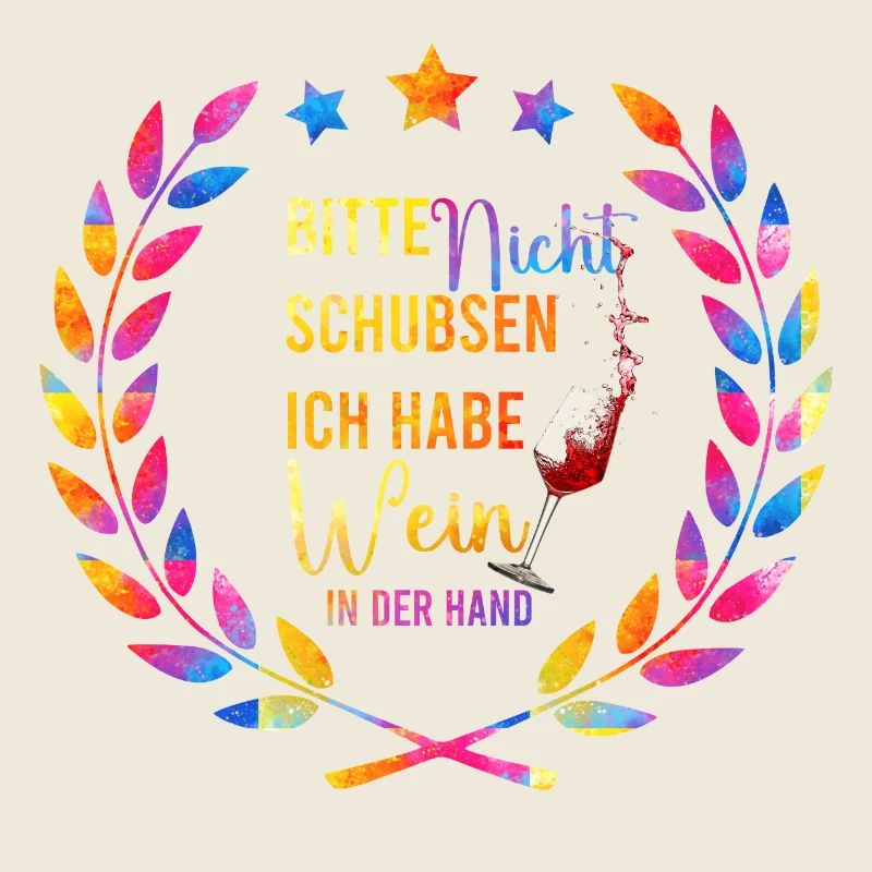 Wein in der Hand – Bitte Nicht Schubsen