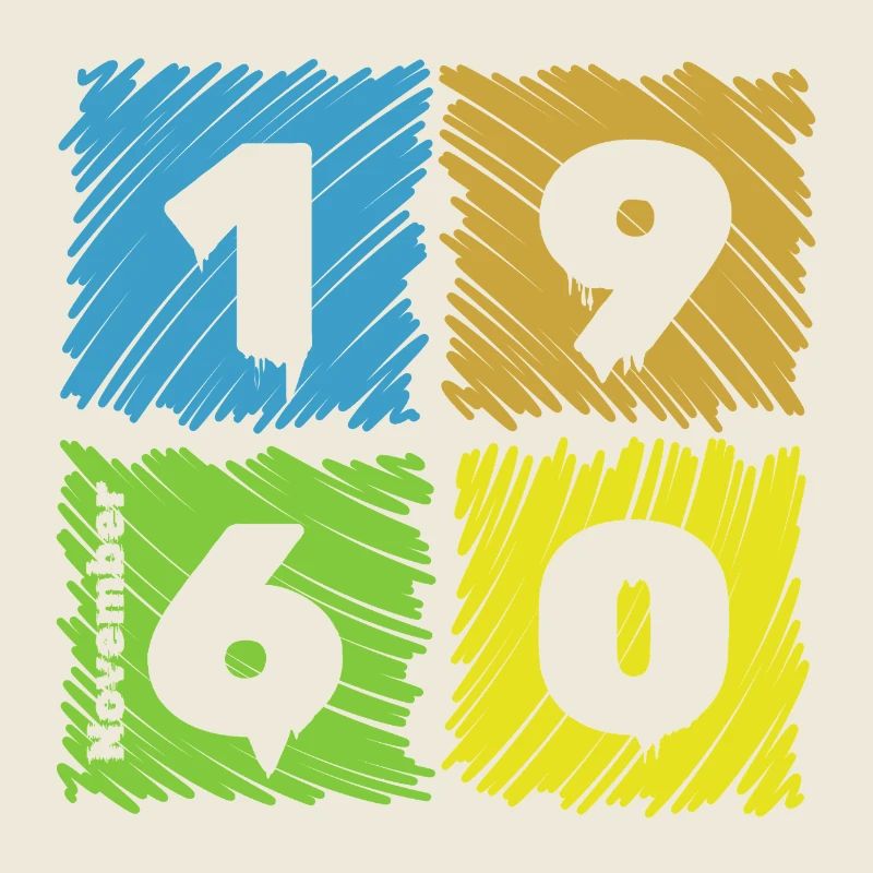 65. Geburtstag Farbige Patches since 11/1960
