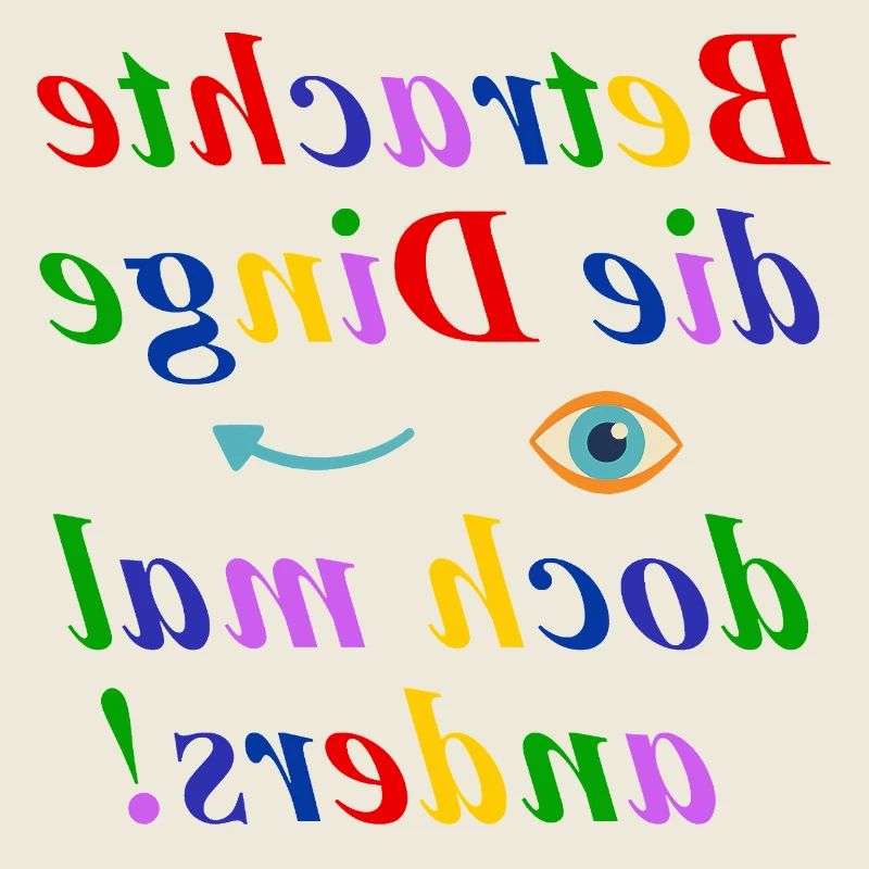 Betrachte die Dinge anders-Think Different Design