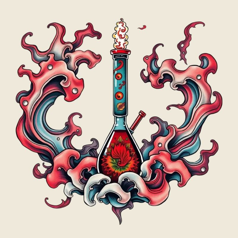 Psychedelic Bottle Flame