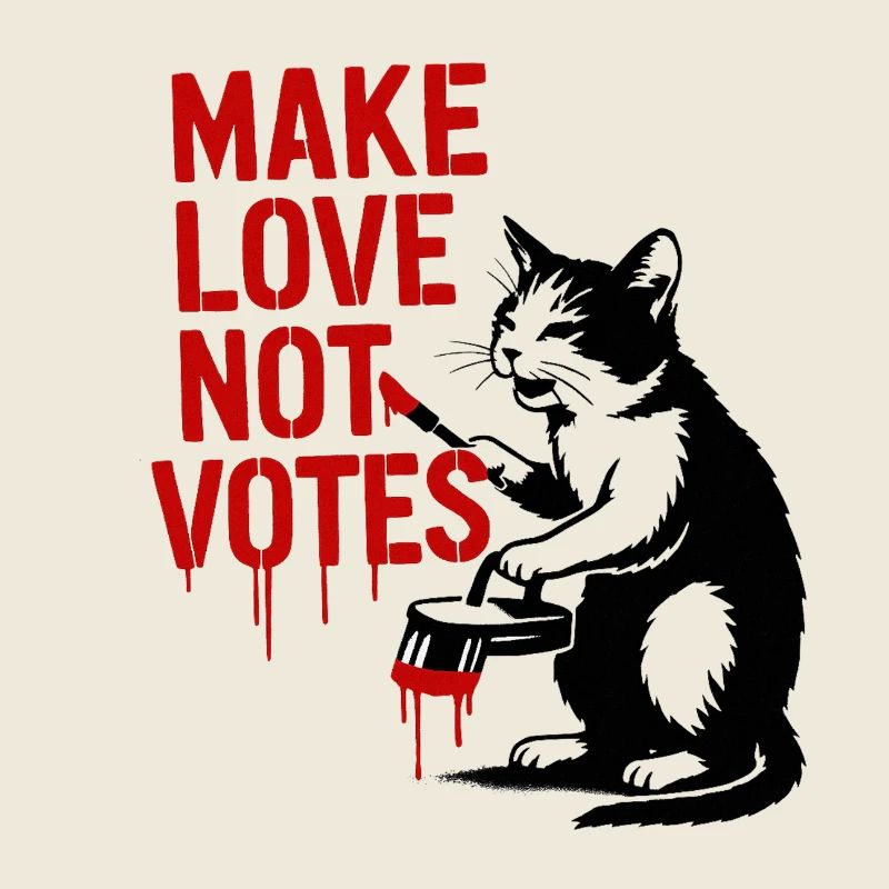 Faites l’amour pas les votes Chat