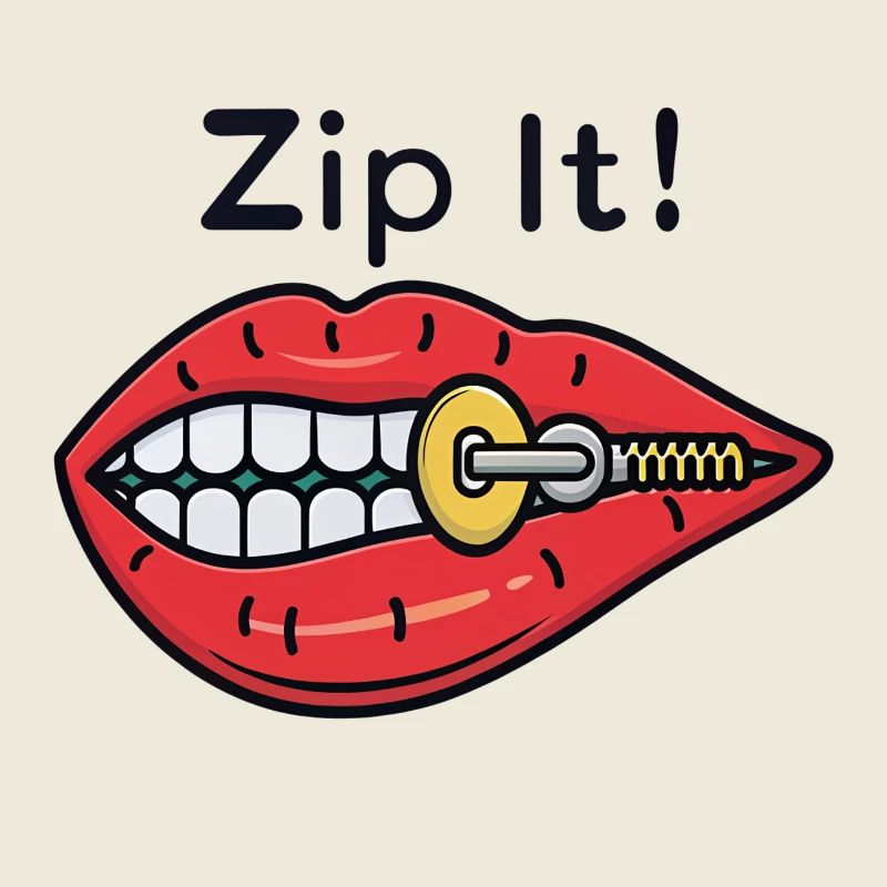 Zip It ! Fermeture éclair Red Lips