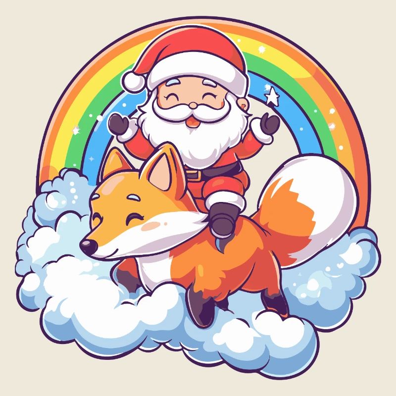 Fuchs Weihnachtsmann Weihnachten
