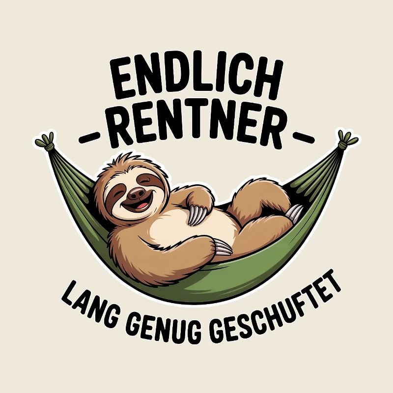 Endlich Rentner – Ruhestand, Spruch, Geschenkidee