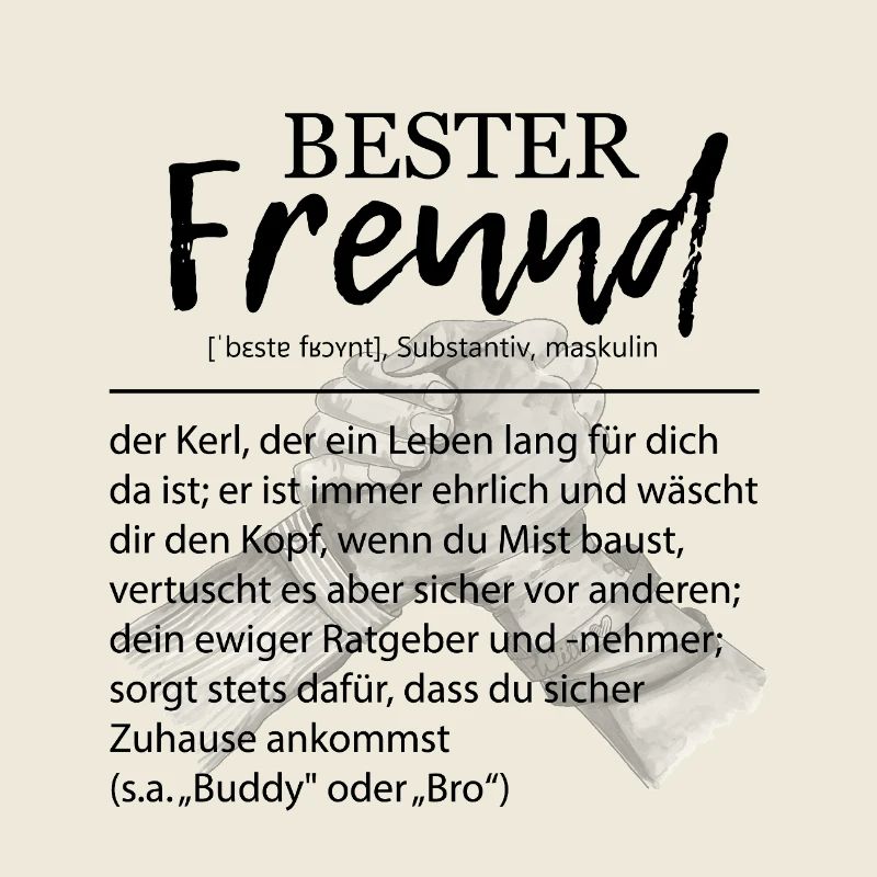 Bester Freund Definition Kumpel Bro Buddy Spruch