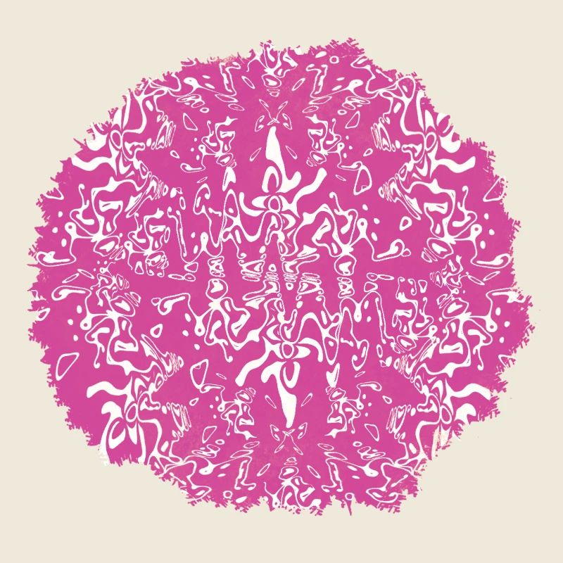 Circle Rose Pink Pattern