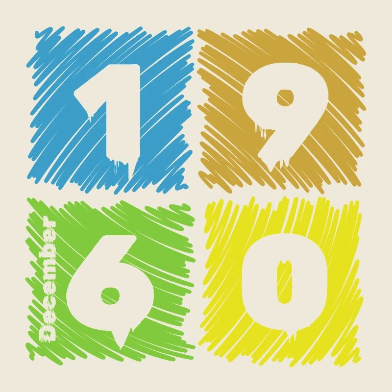 65. Geburtstag Farbige Patches since 12/1960